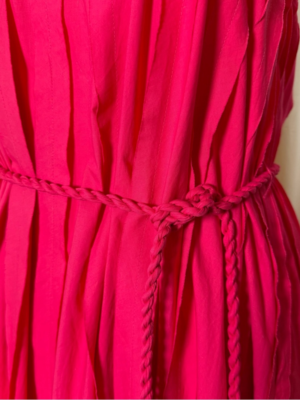 Ulla Johnson Leela Orchid Pink Midi Dress Rope Tie Waist NWT Size 2 - Picture 10 of 16